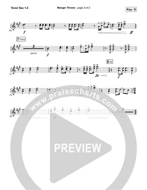 Manger Throne Choral Anthem Satb Tenor Sax Sheet Music Pdf Phil