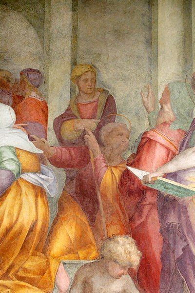 Jacopo Pontormo Visitation Detail Chiostro Dei