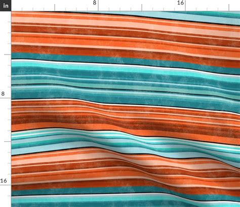 Medium Scale Western Serape Stripes In Fabric Spoonflower