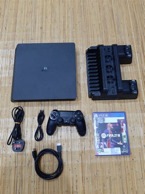 Playstation 4 slim 500 gb with 1 Game + Dobe Coolen, Video Gaming ...