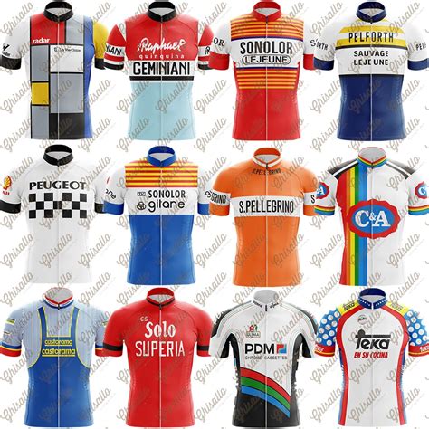 Maillot De Cyclisme R Tro Manches Courtes Pour Homme V Tement De