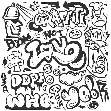 Premium Vector Graffit Background Hiphop Art Graffiti Words