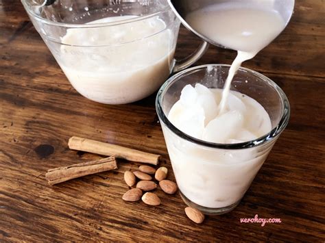 Receta De Agua De Horchata Sin Leche Vero Hoy