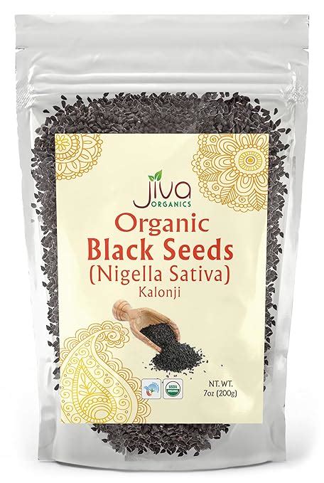 Amazon Jiva Organic Nigella Seeds Ounce Bag Kalonji Seeds