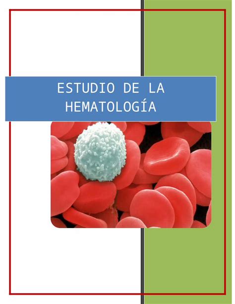 DOCX Estudio de La HematologÍa DOKUMEN TIPS