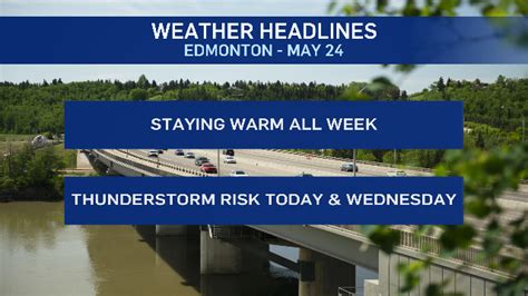 Edmonton Weather For May 24 Storm Risk CTV News