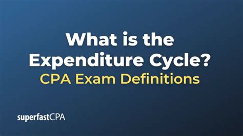 What Is The Expenditure Cycle