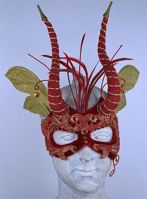 Red Mardi Gras MaskMasquerade Mask Mask for Costume Party | Etsy