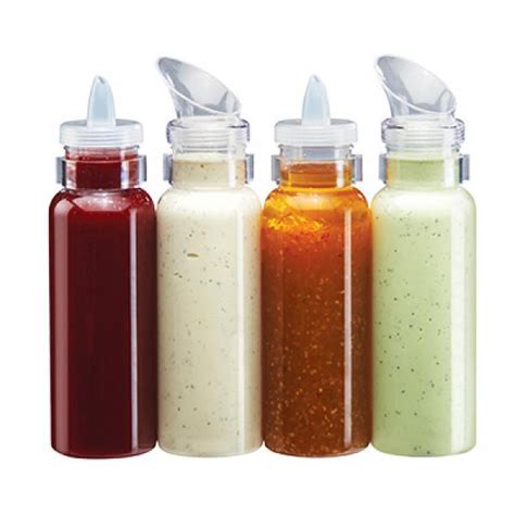 Salad Dressing Bottle 28 Oz 2 1 2 Dia X 10 H Polycarbonate Clear Hotel Restaurant Supply