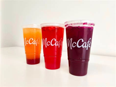 mcdonalds  crafted fruit based refresher drinks