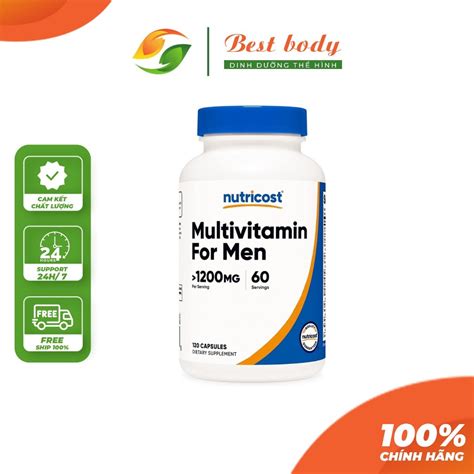 Nutricost Multivitamin For Men Vitamin And Mineral Supplements For Men