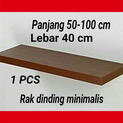 Promo Rak Dinding Ambalan Minimalis Floating Lebar 40 Cm Panjang 50