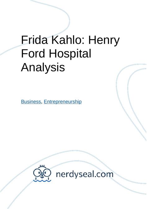 Frida Kahlo Henry Ford Hospital Analysis 502 Words NerdySeal