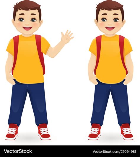 School boy Royalty Free Vector Image - VectorStock