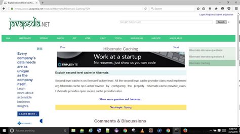 Explain Second Level Cache In Hibernate Javapedia Net Youtube