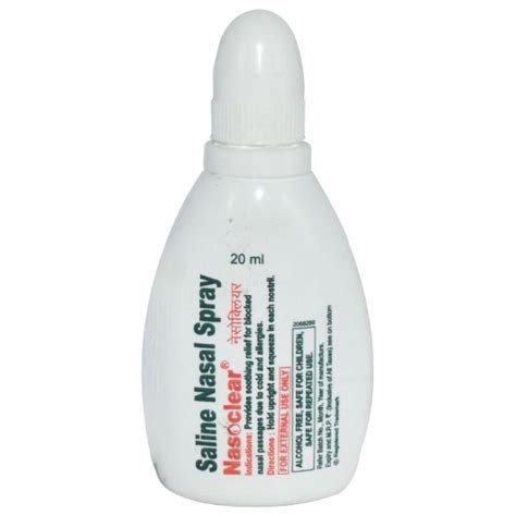 Nasoclear Saline Nasal Spray Cold Coughnasoclear Saline Nasal Spray