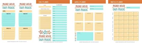 Make Your Own Magic Free Printable Motivational Planner