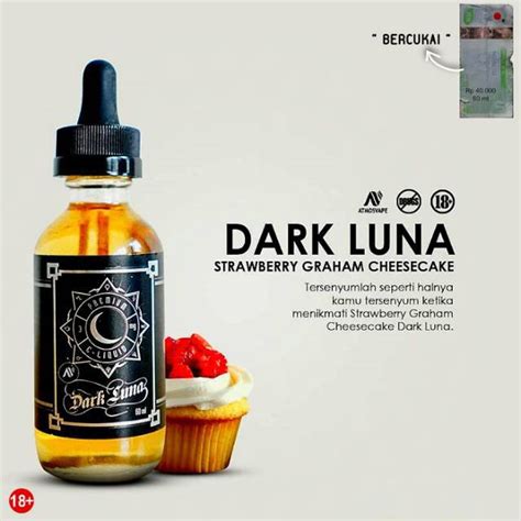 Dark Luna Strawberry Cheese Cake By Emkay Brewer Authentic 60ml PREMIUM