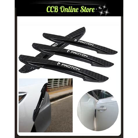 4pcs Set Proton Car Door Anti Collision Strip Guard Door Side Protector