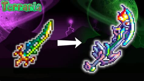 The Terra Blade S Final Form Exoblade Terraria Calamity Mod Sword