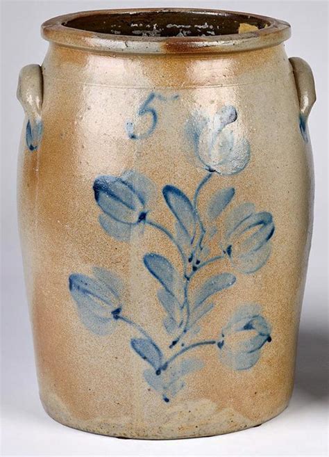 Five-Gallon Stoneware Crock | Linda Rosen Antiques