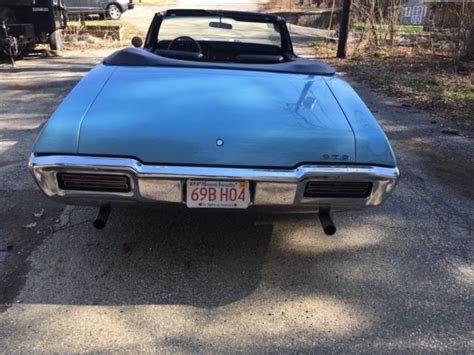 1968 Pontiac Gto Convertible Alpine Blue Black For Sale Photos