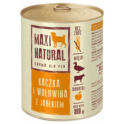 Maxi Natural Karma Mokra Dla Psa Mix Smak W Kaczka Jagni Cina Wo Owina