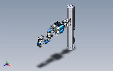 Scara四轴机械臂三维建模图纸step模型图纸下载 懒石网