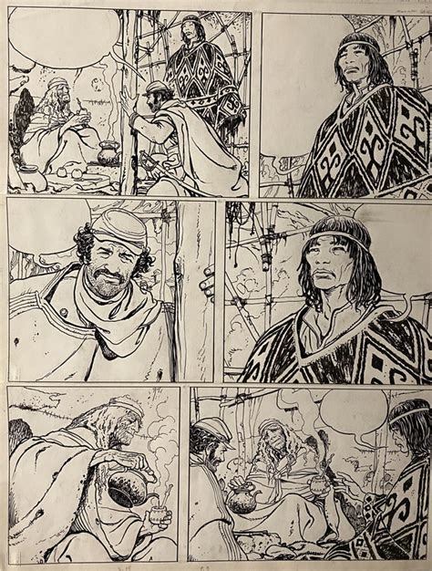 El Gaucho Par Milo Manara Hugo Pratt Planche Originale