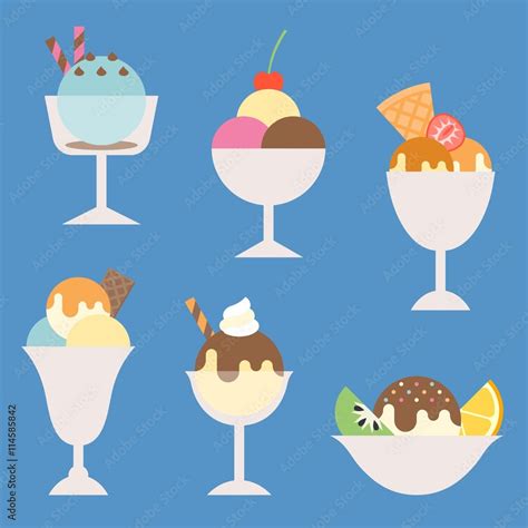 Ice Cream Sundae Vector