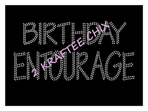 Birthday Entourage Rhinestone Shirts