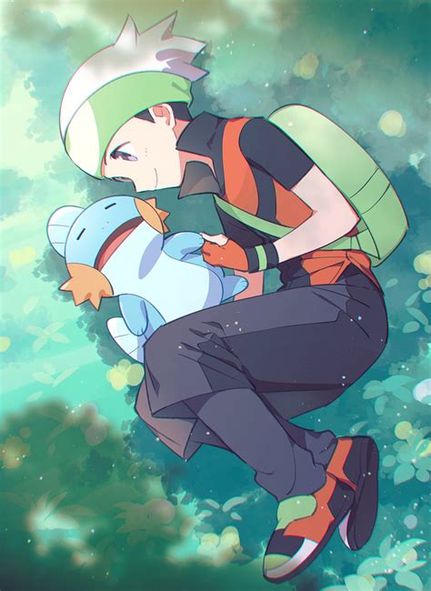 Brendan And Mudkip Pokemon And More Drawn By Kurochiroko Danbooru