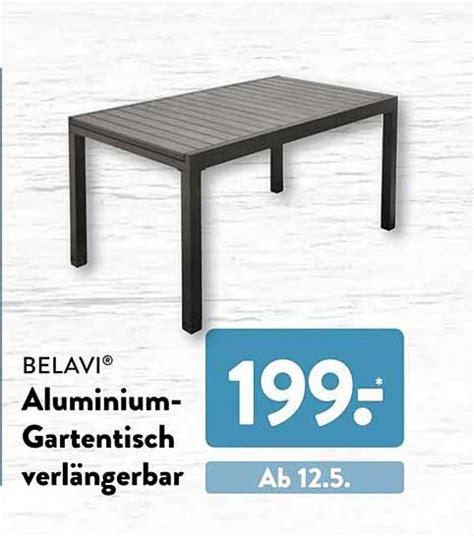 Belavi Aluminium gartentisch Verlängerbar Angebot bei ALDI SÜD