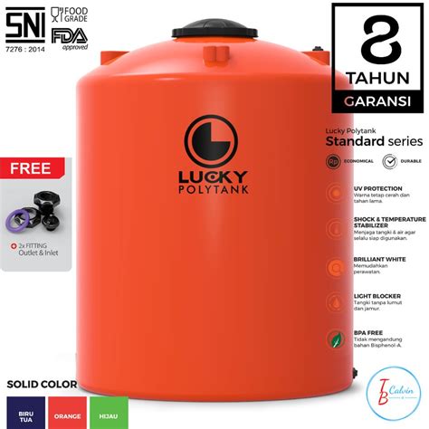 Jual Tangki Air Tandon Toren Air Lucky Standard Liter Ls