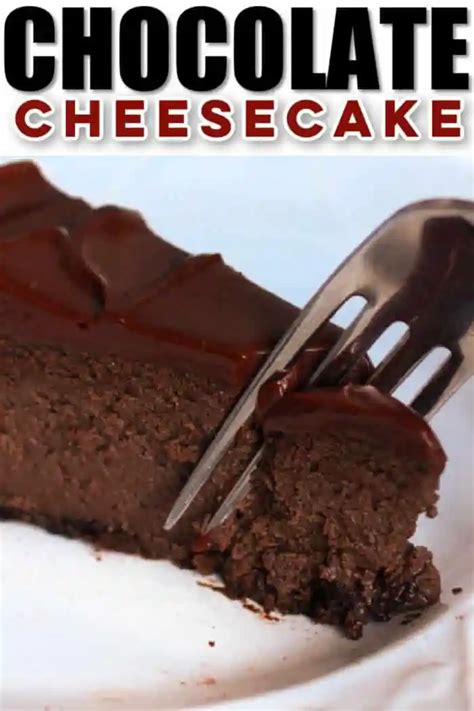 Chocolate Cheesecake Covered In Rich Ganache Is Dense Dreamy Chocolate