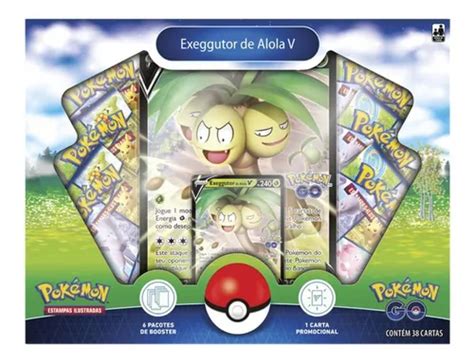 Cartas Pok Mon Box Cole O Exeggutor De Alola V Copag Parcelamento