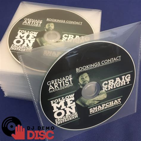 DJ Demo Discs - Some CDs we recently made for DJ Craig Knight for one