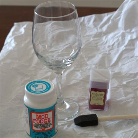 How To Make Glittered Wine Glasses