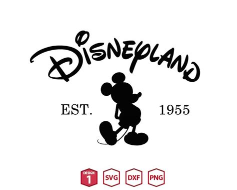 Disneyland Est 1955 Svg Mickey Vintage Svg Upp1022 Upplop Graphics