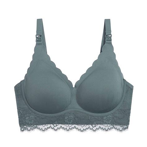 Hinvhai Womens Sexy Ultra Thin Lace Bra Without Steel Ring Breast