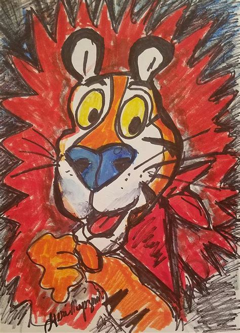 Tony The Tiger Painting By Geraldine Myszenski Pixels