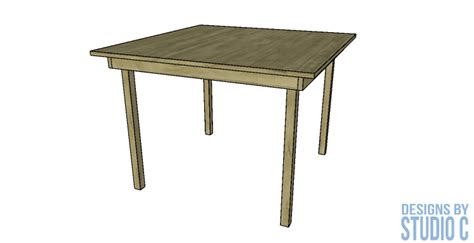 DIY Furniture Plans to Build a Folding Table