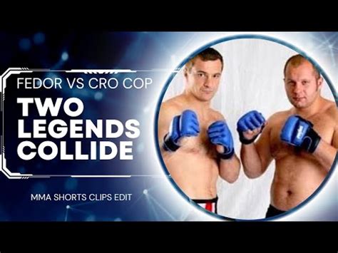 Mirko Cro Cop Vs Fedor Emelianenko Ufc Mma Mirkocrocop Fedor