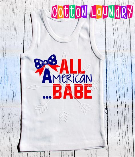 All American Babe July 4th Tee Shirt Independence Day July Etsy