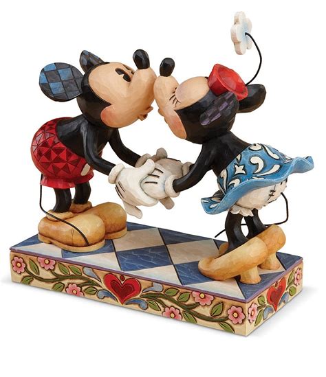 Jim Shore Disney Traditions by Jim Shore Mickey and Minnie Mouse Smooch For My Sweetie Figurine ...