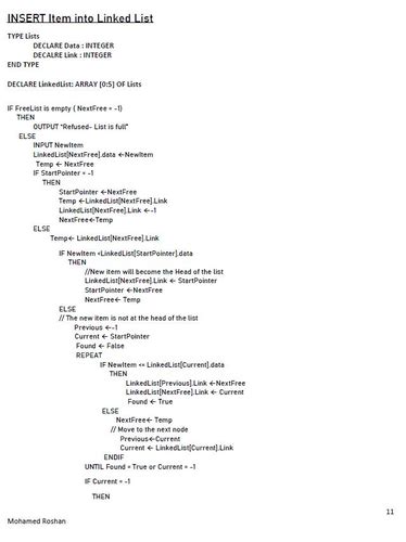 A Level Computer Science 9618 Chapter 191 Pseudocode Python Code