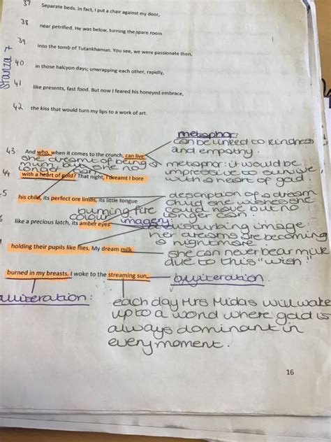 Mrs Midas Annotations | Miss Innes' Revision Resources