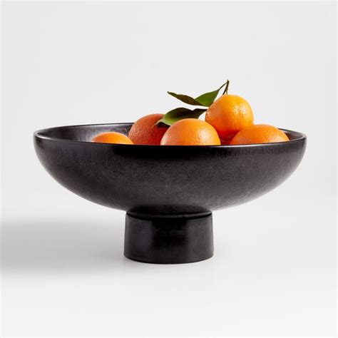 Riki Black Footed Bowl By Leanne Ford Reviews Crate Barrel