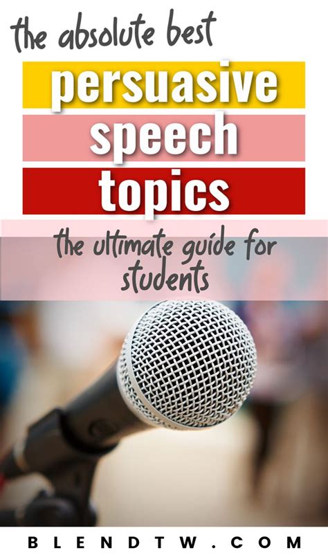 The Best Persuasive Speech Topics For 2024 The Ultimate Student Guide