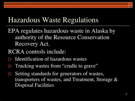 Hazardous Waste Disposal Regulations Hazardous Waste Generators